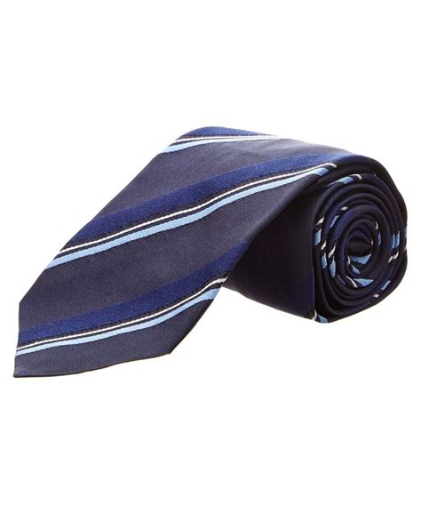 prada tie striped blue|prada leather ties.